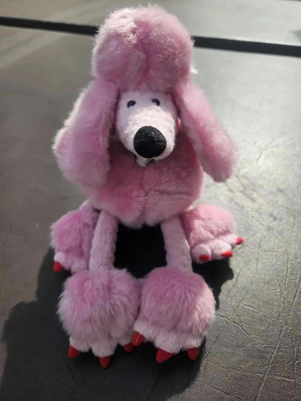 Manhattan Toy Gigi Pink Poodle Plush Dog Floppy Figure w/Red Nails